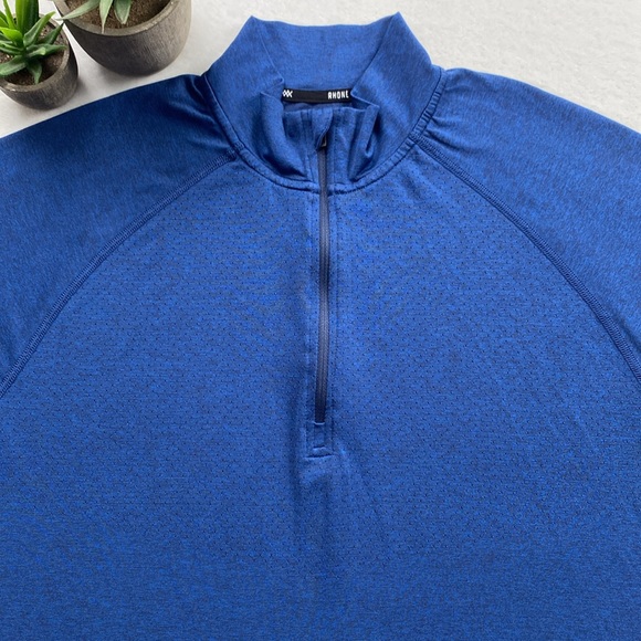 Rhone Reign Tech/Vapor Training 1/4 Zip Long Sleeve Athletic Pullover Sweater - Picture 5 of 16